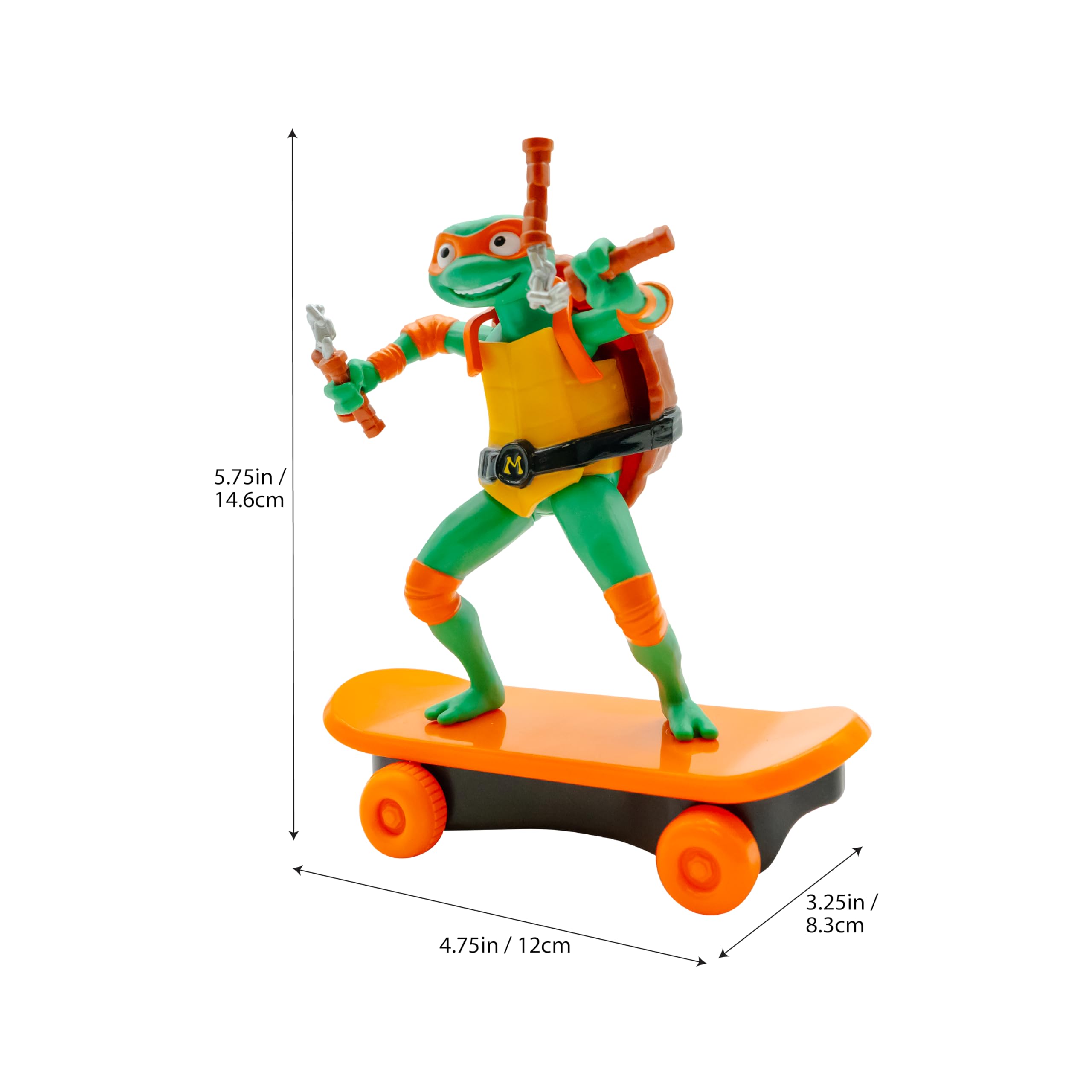 Foto 5 | Figura De Acción Teenage Mutant Ninja Turtles Michelangelo - Venta Internacional.