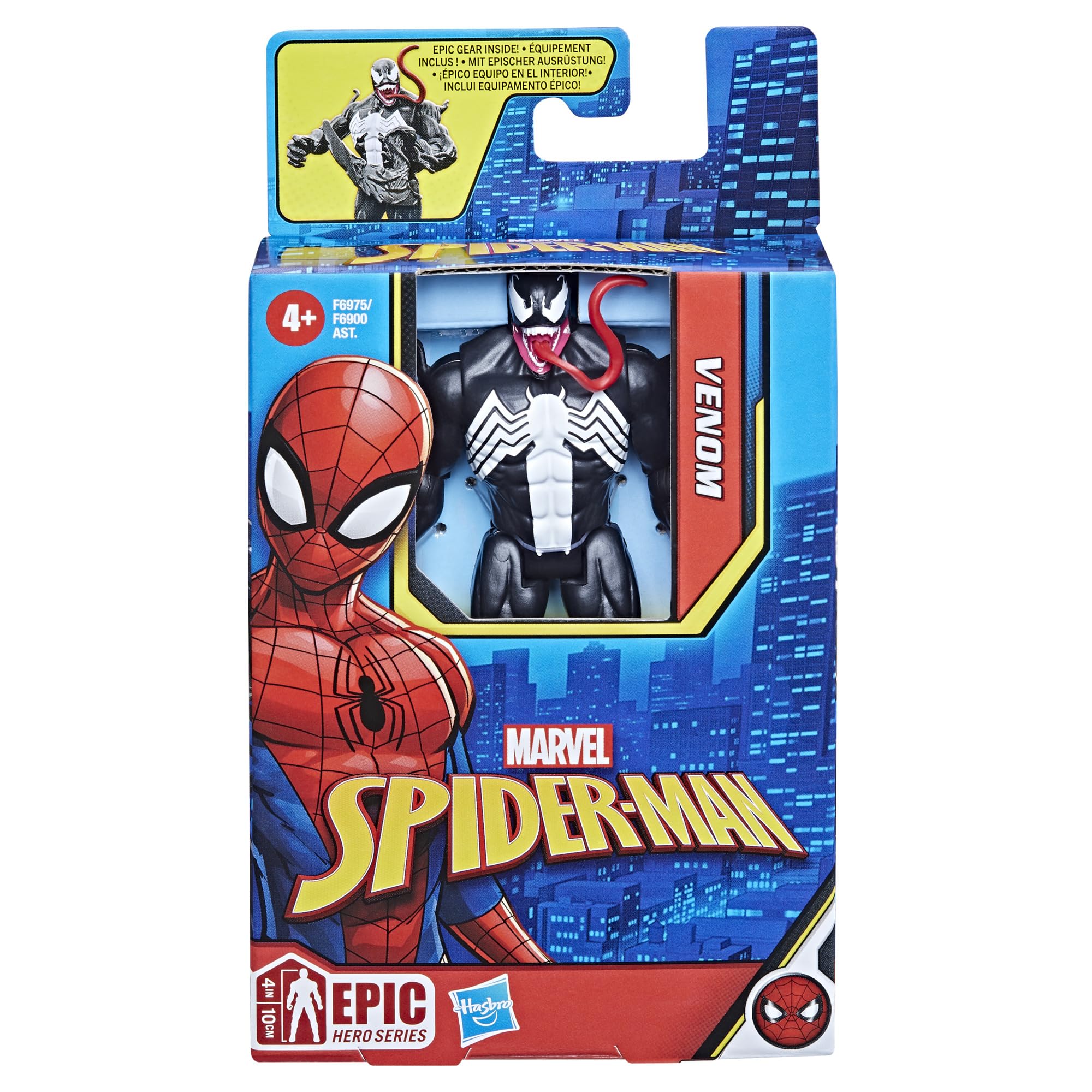 Foto 3 pulgar | Figura De Acción Marvel Epic Hero Series Venom De 10 Cm Con Accesorio - Venta Internacional.
