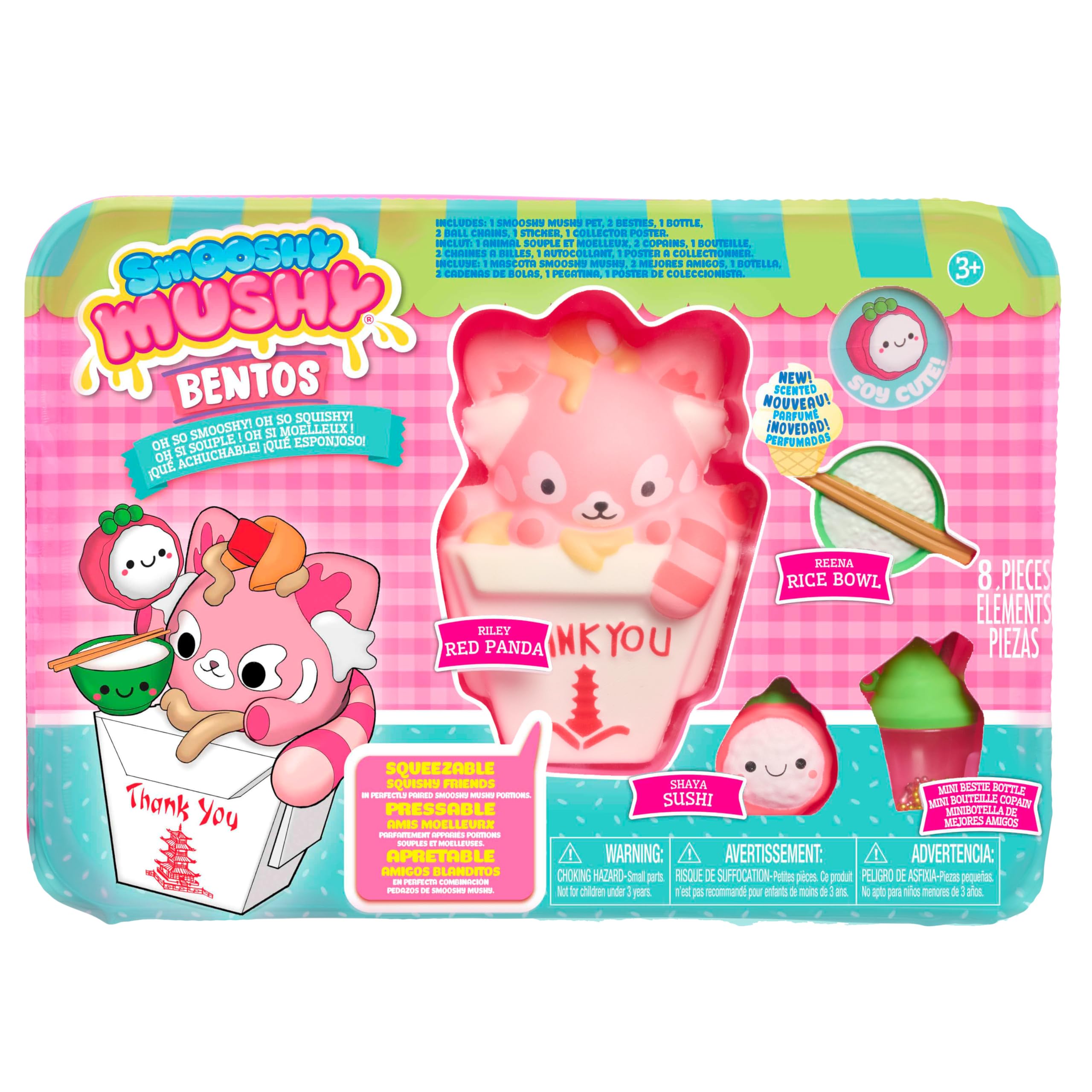 Foto 4 pulgar | Bento Box Just Play Smooshy Mushy Serie 1 Riley Red Panda - Venta Internacional.