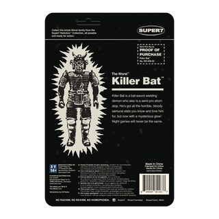 Foto 3 | Figura De Acción Super7 The Worst Killer Bat Monster Glow 3.75 - Venta Internacional.