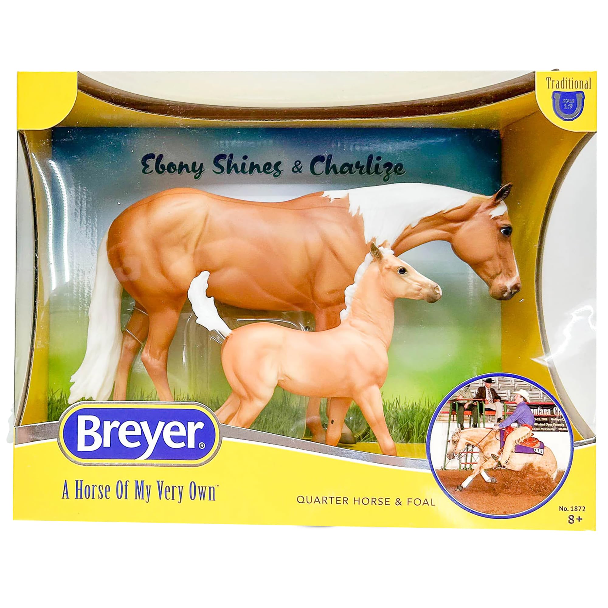 Foto 2 pulgar | Toy Horse Breyer Horses Traditional Series Ebony Shines & Charlize - Venta Internacional.