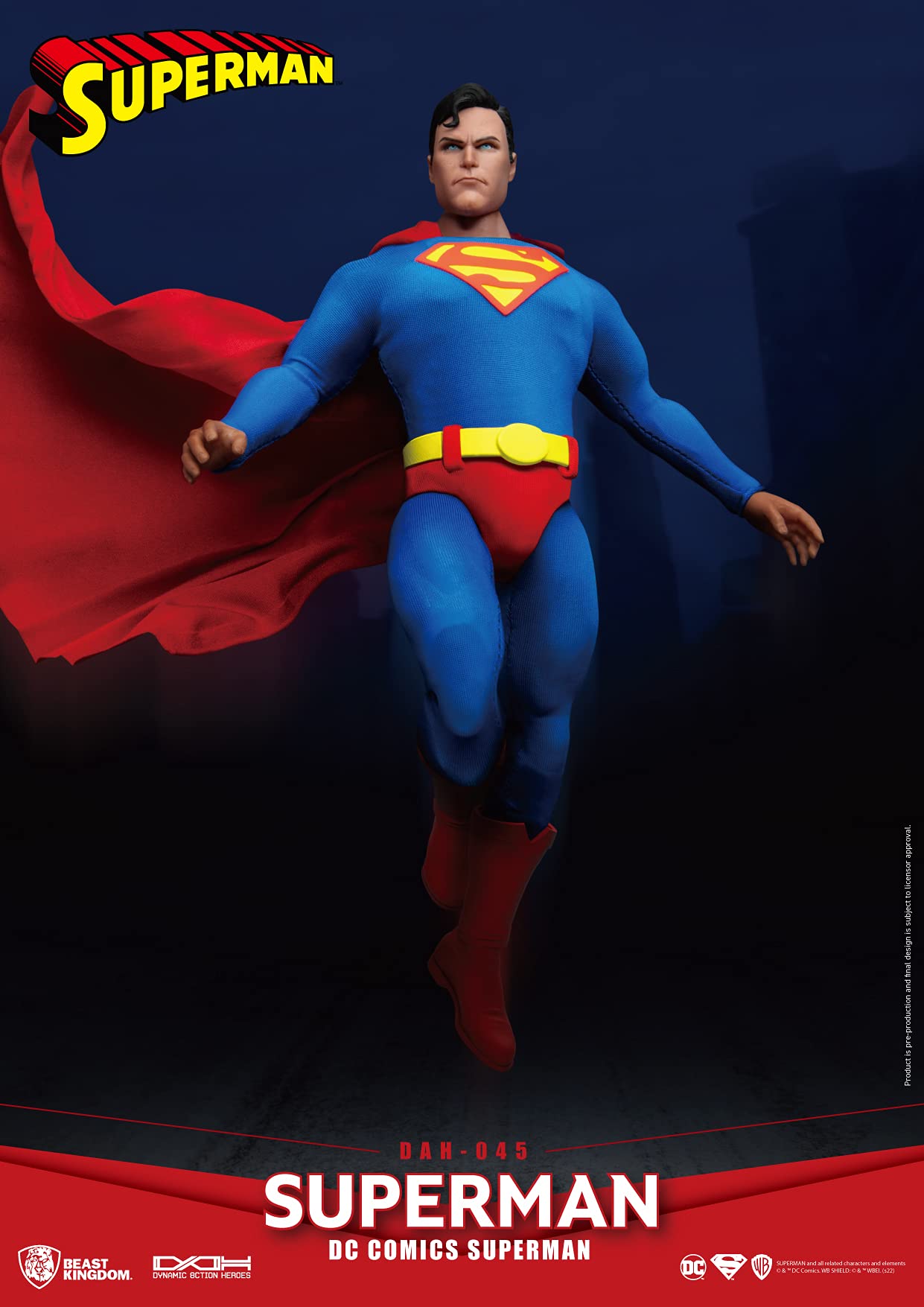 Foto 3 pulgar | Figura De Acción Beast Kingdom Dc Comics Superman Dah-045 - Venta Internacional.
