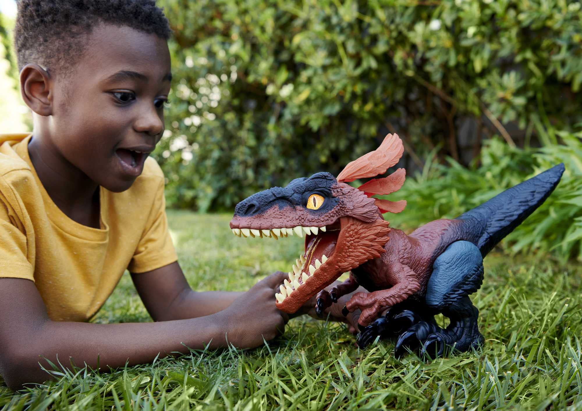 Foto 2 | Dinosaurio Interactivo Mattel Jurassic World Dominion Pyroraptor - Venta Internacional.