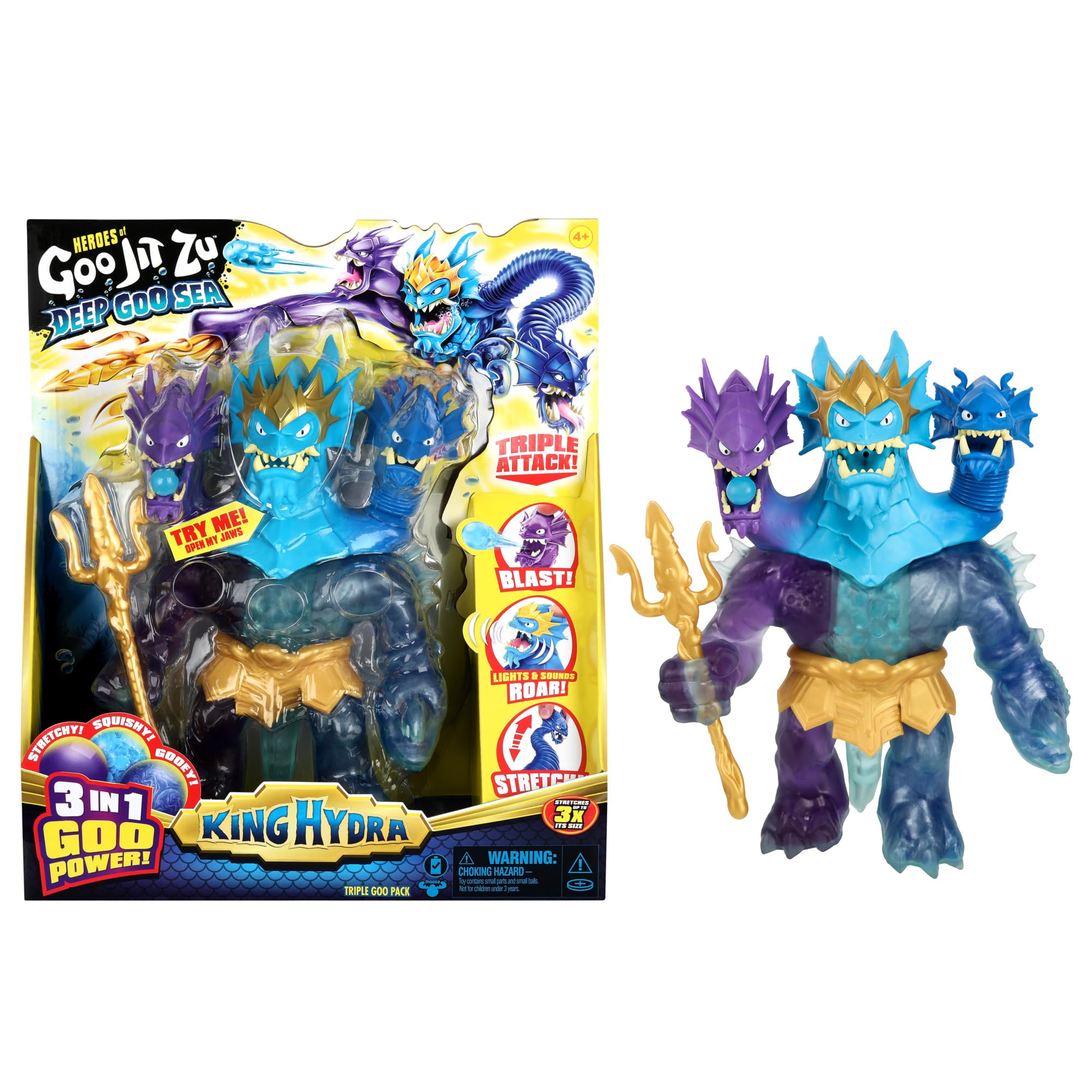 Figura De Acción Heroes Of Goo Jit Zu Deep Goo Sea King Hydra - Venta Internacional.