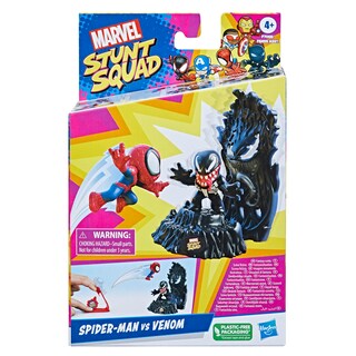 Foto 3 | Set De Juego Marvel Stunt Squad Spider-man Contra Venom Con Figuras - Venta Internacional.