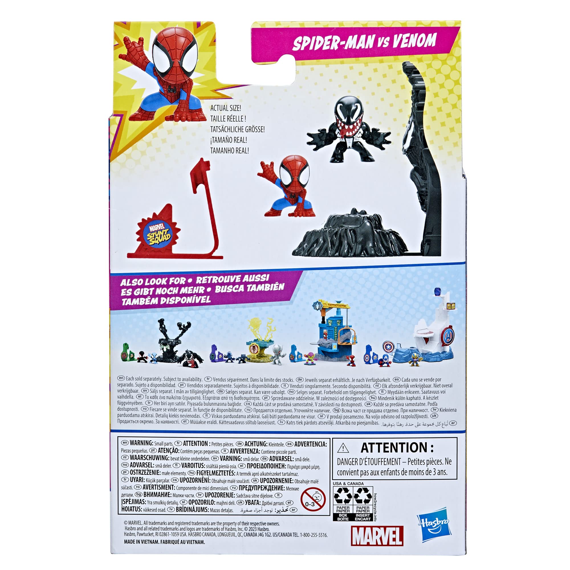 Foto 5 pulgar | Set De Juego Marvel Stunt Squad Spider-man Contra Venom Con Figuras - Venta Internacional.