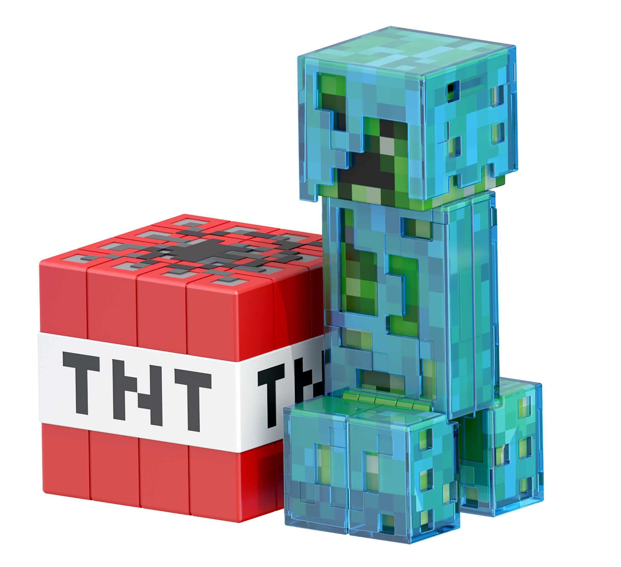 Foto 5 pulgar | Figura De Acción Mattel Minecraft Diamond Level Creeper 14 Cm - Venta Internacional.