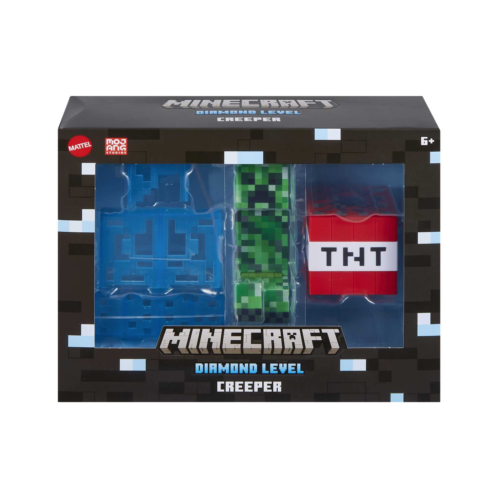 Foto 7 pulgar | Figura De Acción Mattel Minecraft Diamond Level Creeper 14 Cm - Venta Internacional.