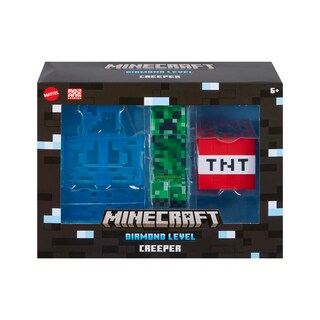 Foto 6 | Figura De Acción Mattel Minecraft Diamond Level Creeper 14 Cm - Venta Internacional.