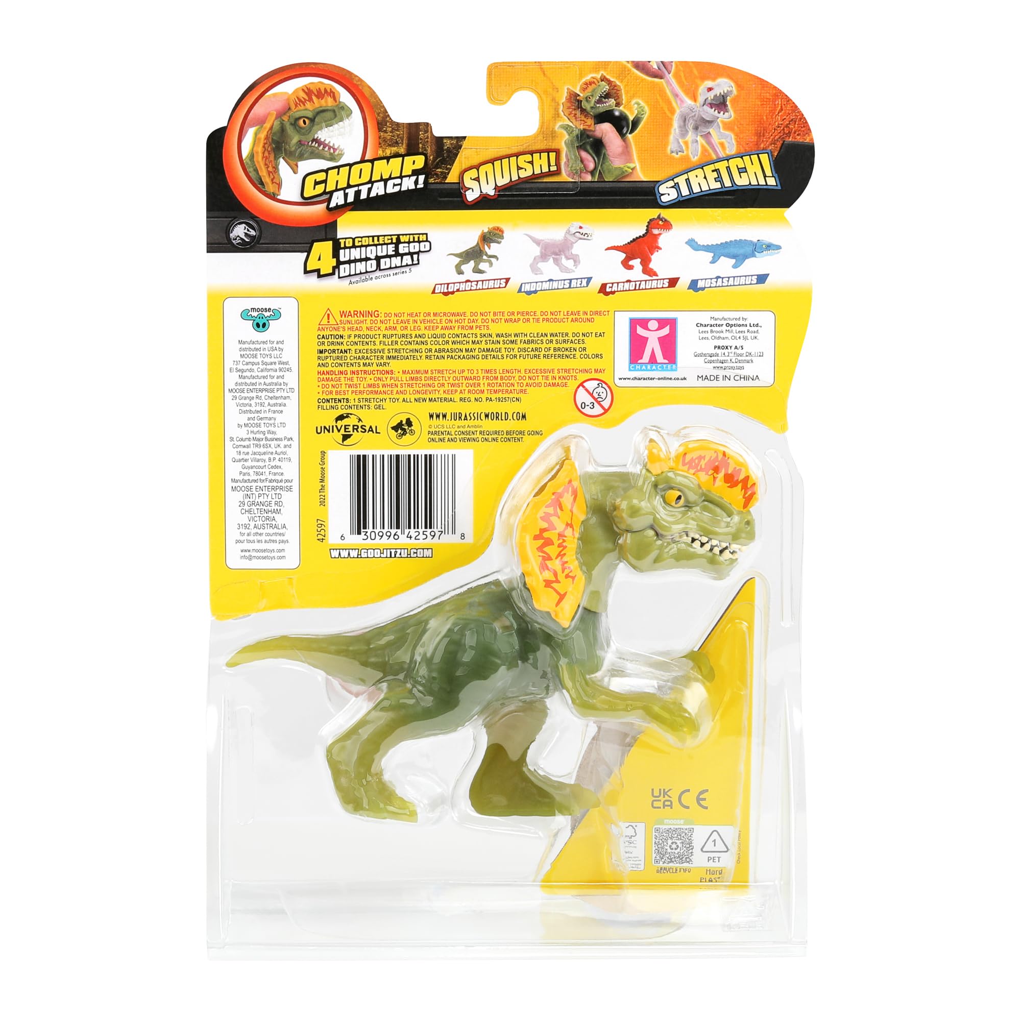 Foto 4 pulgar | Figura De Dinosaurio Heroes Of Goo Jit Zu Jurassic World Dilophosaurus - Venta Internacional.
