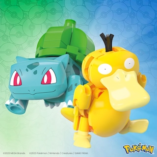 Foto 4 | Set De Juguetes De Construcción Mega Pokémon Bulbasaur Y Psyduck 63 Piezas - Venta Internacional.
