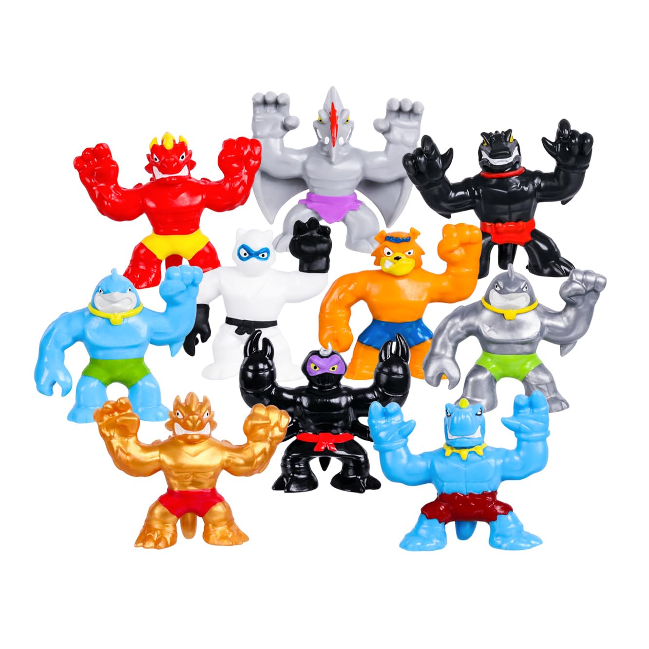 Foto 2 pulgar | Paquete Mega 10 De Toy Heroes Of Goo Jit Zu Minis Con 3 Minidinosaurios - Venta Internacional.