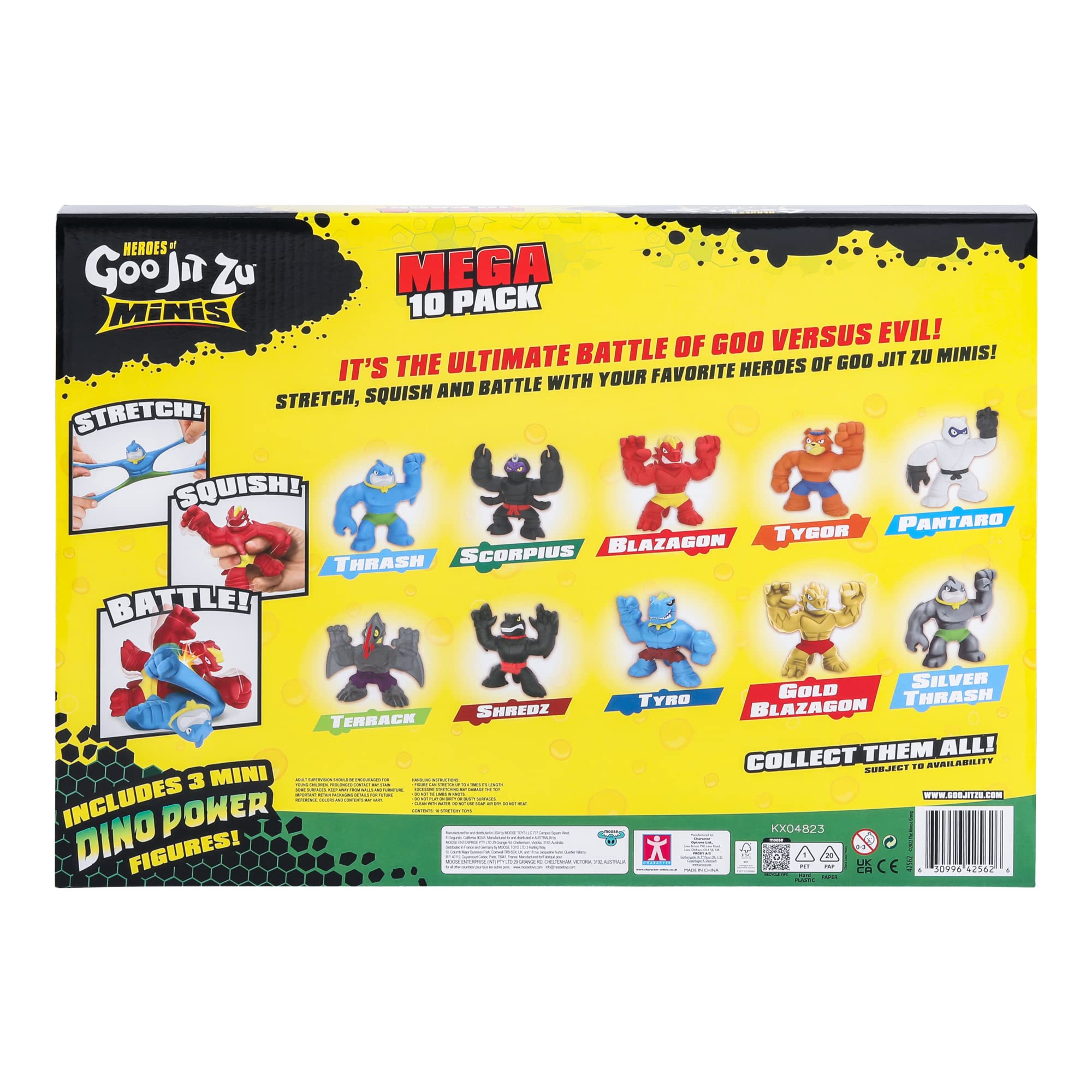 Foto 8 pulgar | Paquete Mega 10 De Toy Heroes Of Goo Jit Zu Minis Con 3 Minidinosaurios - Venta Internacional.