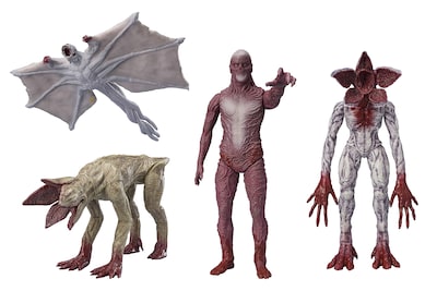 Foto 2 | Pack De 4 Figuras De Vinilo Bandai Namco Stranger Things - Venta Internacional.