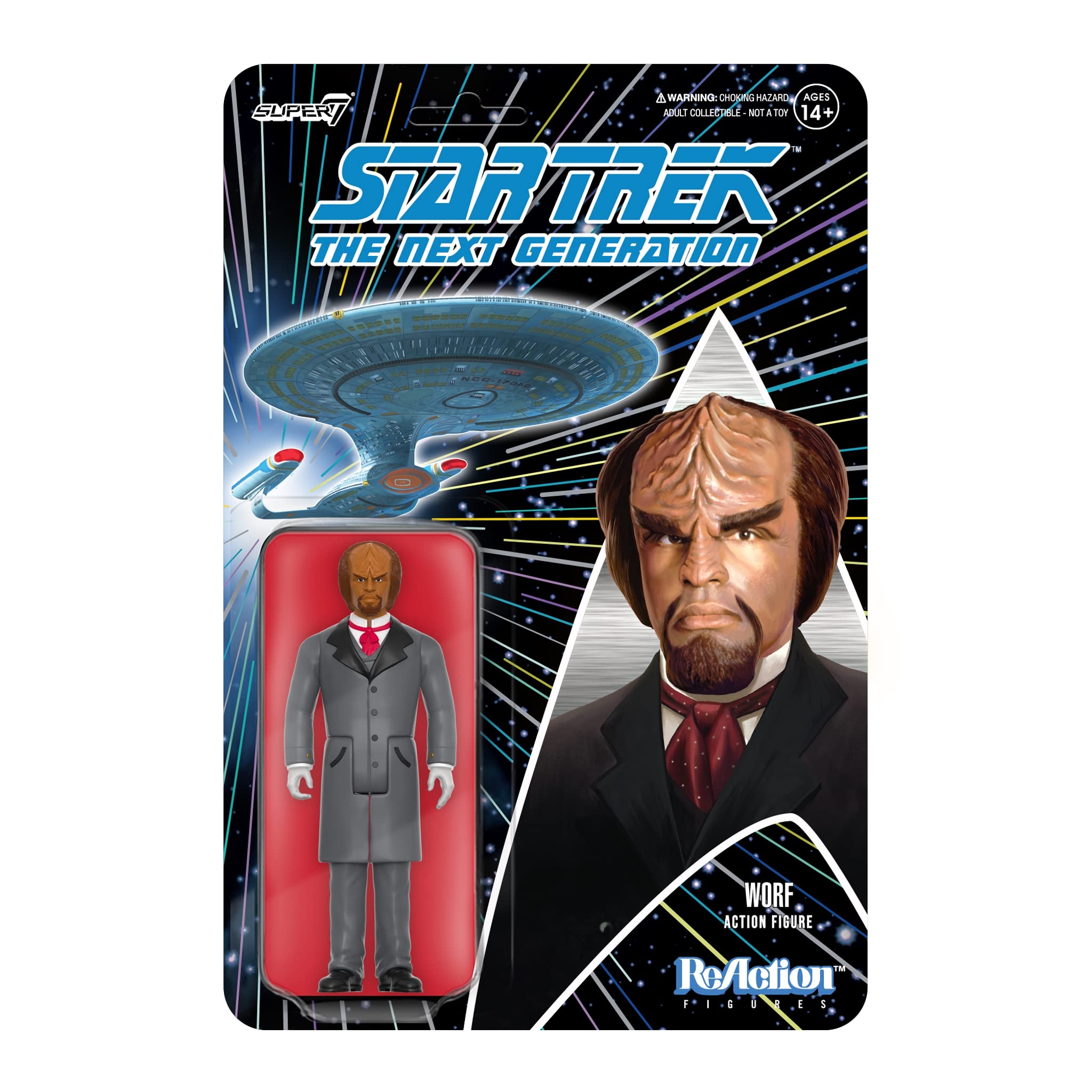 Figura De Acción Super7 Star Trek The Next Generation Worf 3.75 - Venta Internacional.
