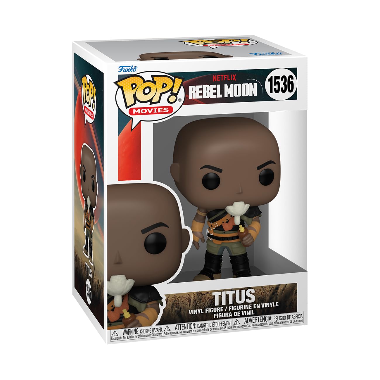 Foto 2 pulgar | ¡funko Pop! Películas Netflix Rebel Moon Titus, Figura De 9,5 Cm - Venta Internacional.