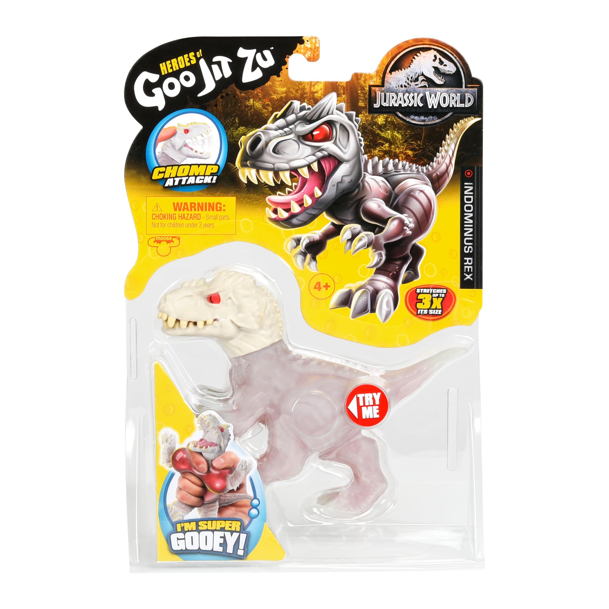 Foto 3 pulgar | Figura De Dinosaurio Heroes Of Goo Jit Zu Jurassic World Indominus Rex - Venta Internacional.