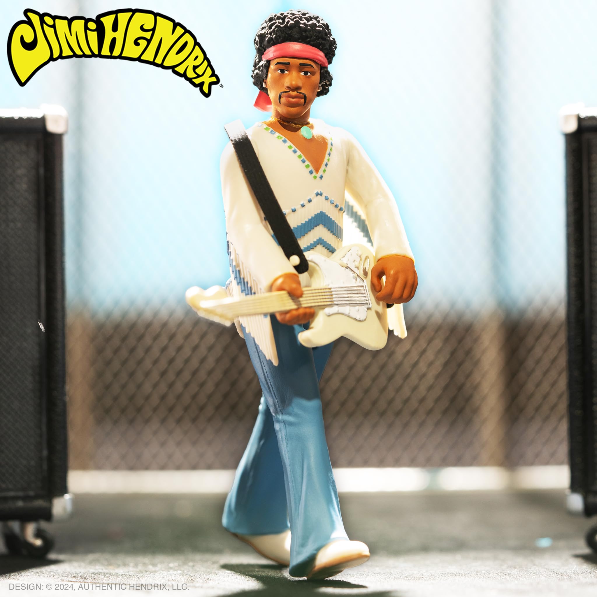 Foto 6 pulgar | Figura De Acción Super7 Jimi Hendrix (festival) Con Guitarra De 9,5 Cm - Venta Internacional.