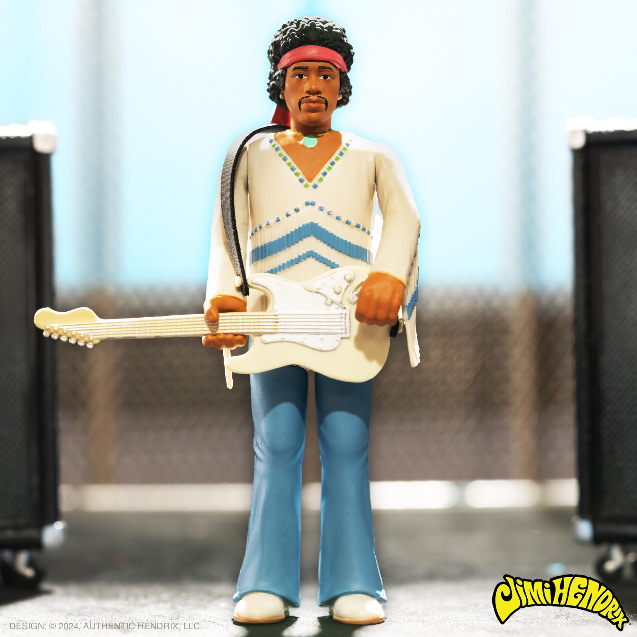 Foto 7 pulgar | Figura De Acción Super7 Jimi Hendrix (festival) Con Guitarra De 9,5 Cm - Venta Internacional.
