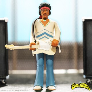Foto 6 | Figura De Acción Super7 Jimi Hendrix (festival) Con Guitarra De 9,5 Cm - Venta Internacional.