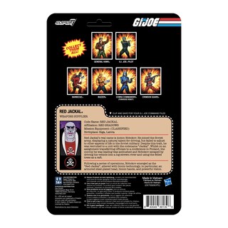Foto 3 | Figura De Acción Super7 G.i. Joe Reaction Figures W8 Red Jackal - Venta Internacional.
