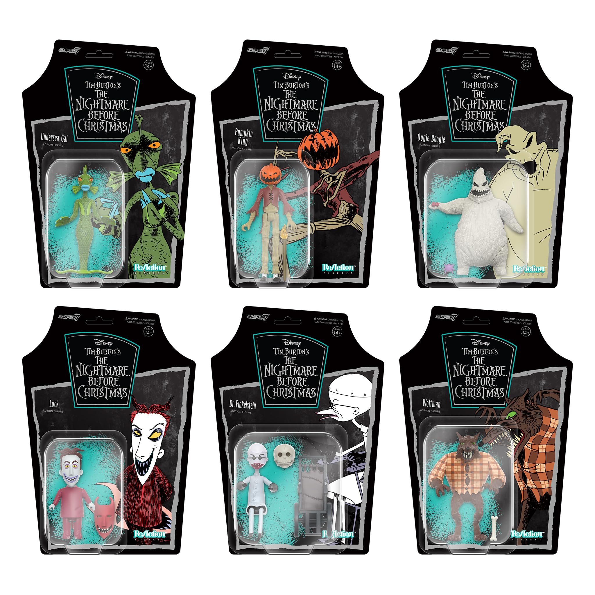 Foto 5 | Figura De Acción Super7 La Pesadilla Antes De Navidad Del Dr. Finkelstein De Tim Burton, 9,5 Cm - Venta Internacional.