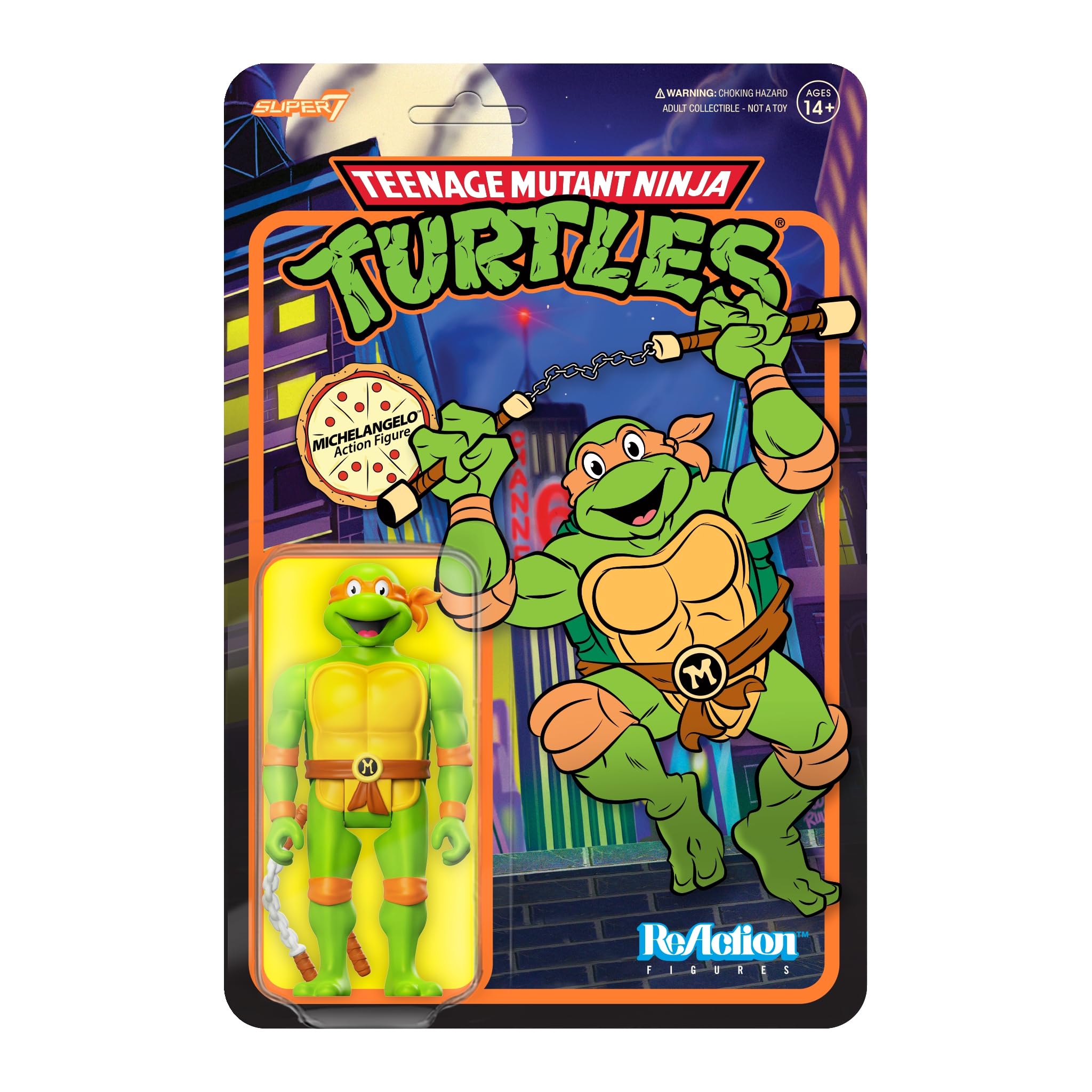 Foto 2 pulgar | Figura De Acción Super7 Teenage Mutant Ninja Turtles Michelangelo - Venta Internacional.