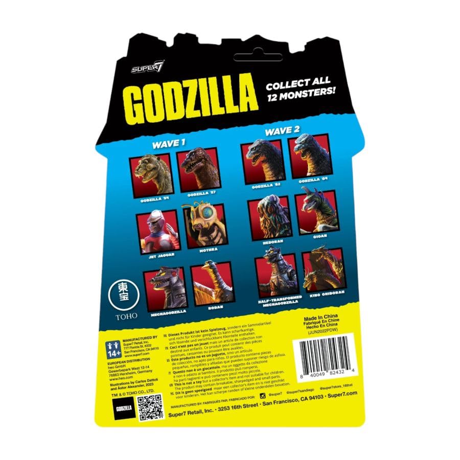Foto 4 pulgar | Figura De Acción Super7 Toho Godzilla '62 Película Clásica De 9,5 Cm - Venta Internacional.