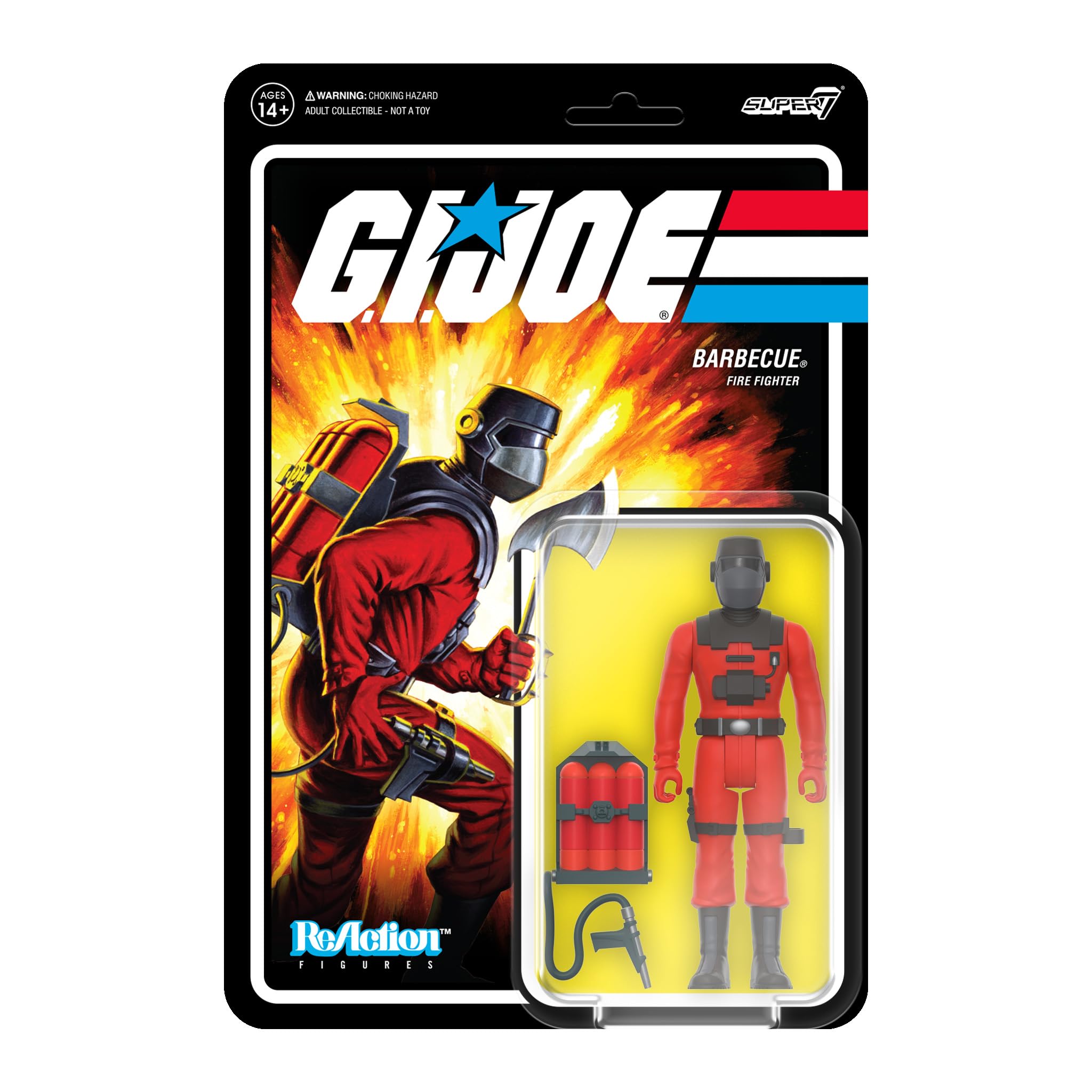 Foto 2 pulgar | Figura De Acción Super7 G.i. Joe Barbacoa De 3.75 Pulgadas Con Accesorio - Venta Internacional.