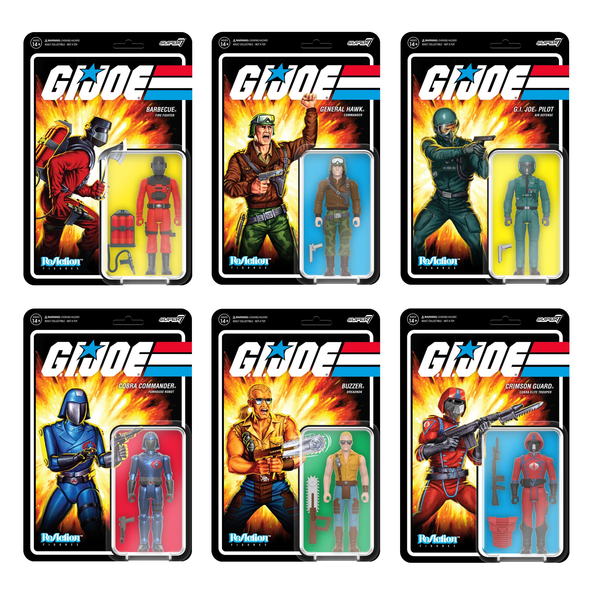 Foto 7 pulgar | Figura De Acción Super7 G.i. Joe Barbacoa De 3.75 Pulgadas Con Accesorio - Venta Internacional.