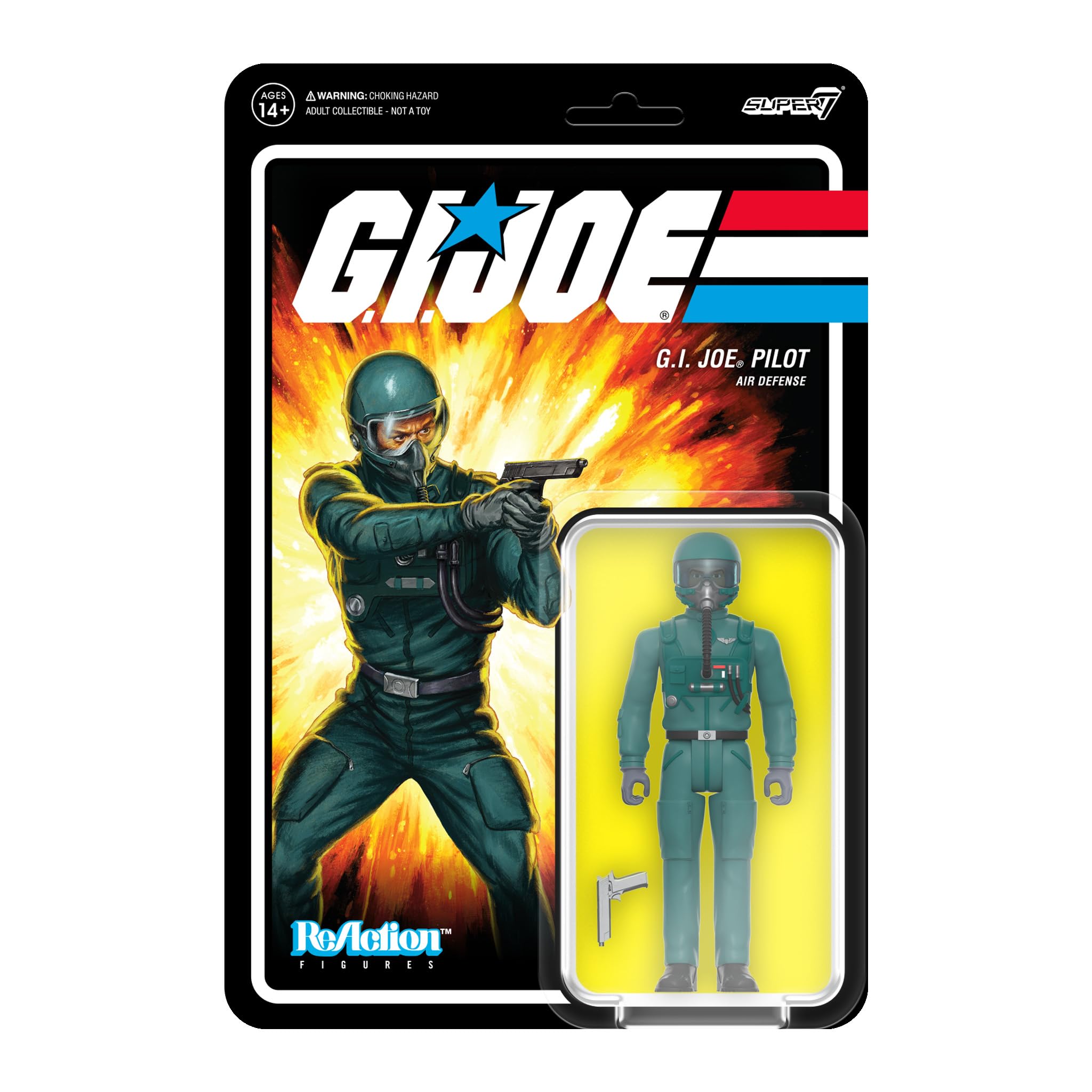 Figura De Acción Super7 G.i. Joe Pilot De 9,5 Cm Con Accesorio - Venta Internacional.