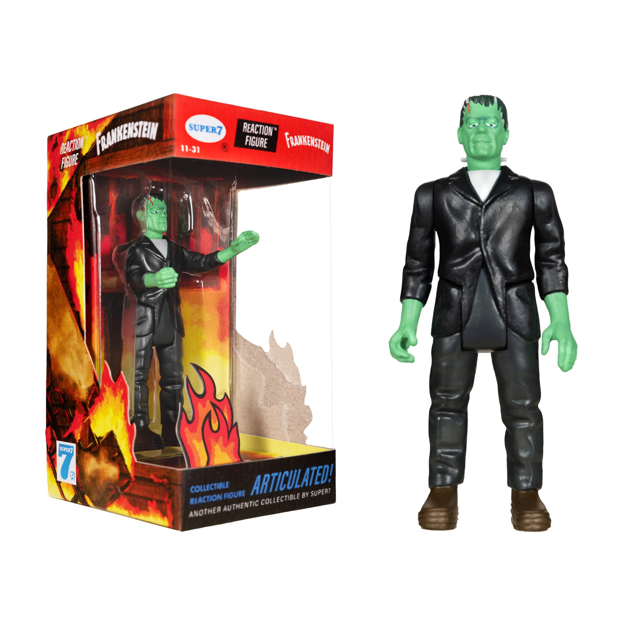 Figura De Acción Super7 Universal Monsters Frankenstein 9,5 Cm - Venta Internacional.