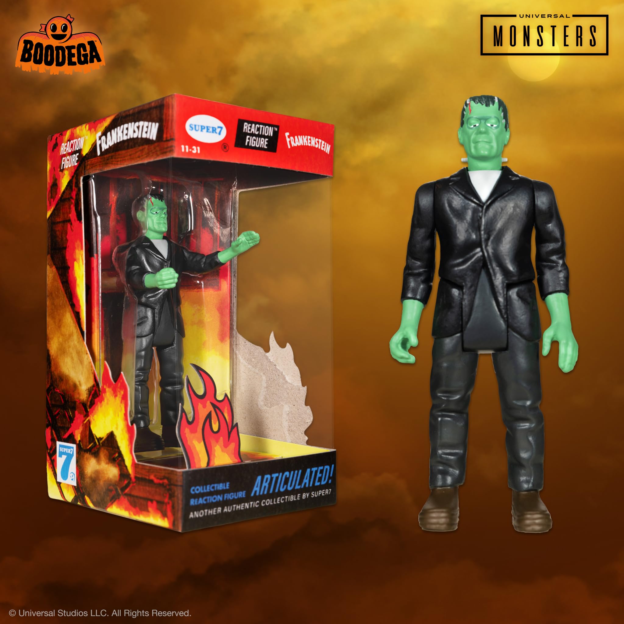 Foto 5 pulgar | Figura De Acción Super7 Universal Monsters Frankenstein 9,5 Cm - Venta Internacional.