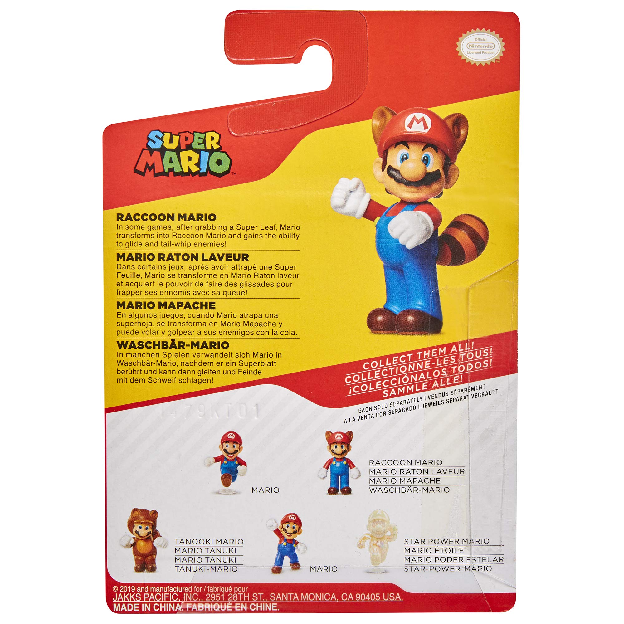 Foto 8 pulgar | Figura De Acción De Juguete Coleccionable Super Mario Racoon Mario, 6 Cm - Venta Internacional.