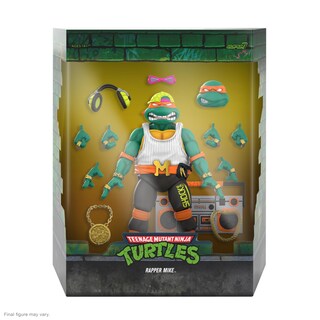 Foto 2 | Figura De Acción Super7 Ultimates! Mike, Rapero Adolescente De Los Ninja Turtles - Venta Internacional.