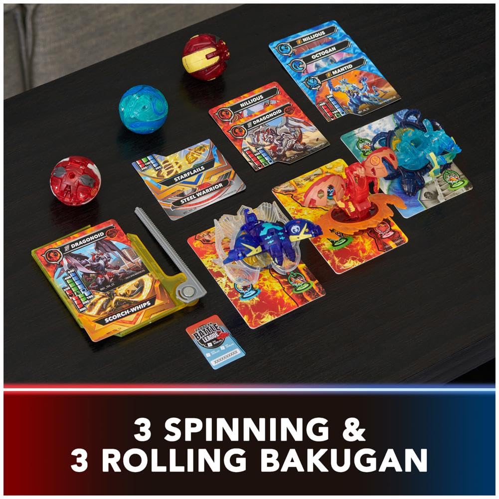 Foto 3 pulgar | Figuras De Acción Bakugan Ultimate, Paquete De 6 Con Ataque Especial - Venta Internacional.