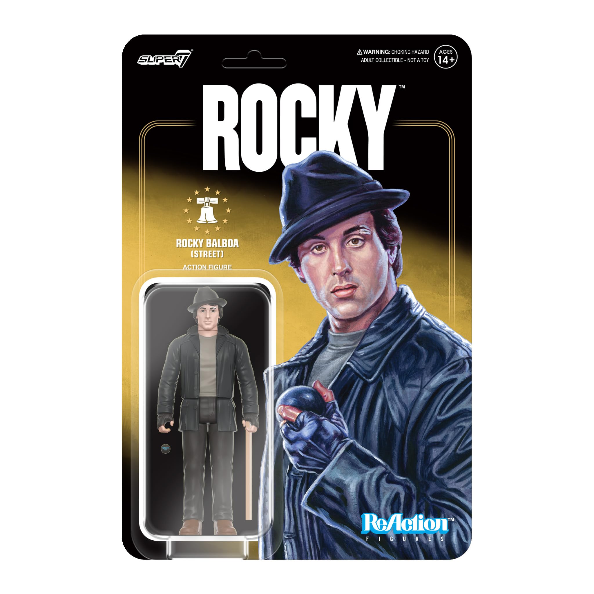 Figura De Acción Super7 Rocky Balboa De 9,5 Cm Con Accesorios - Venta Internacional.
