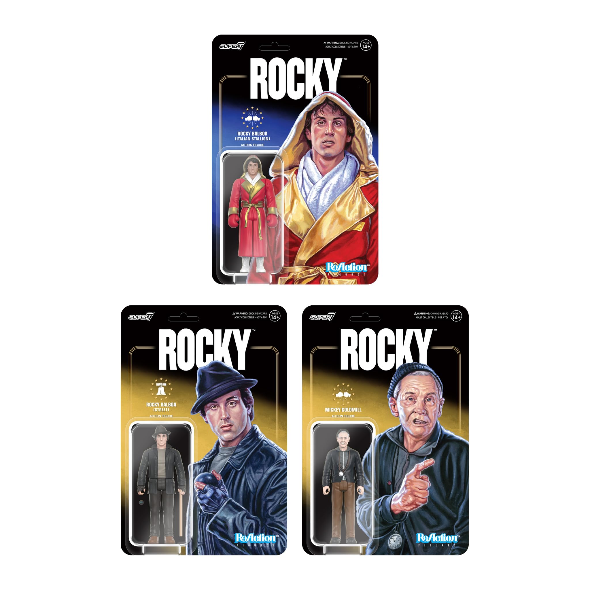 Foto 6 pulgar | Figura De Acción Super7 Rocky Balboa De 9,5 Cm Con Accesorios - Venta Internacional.