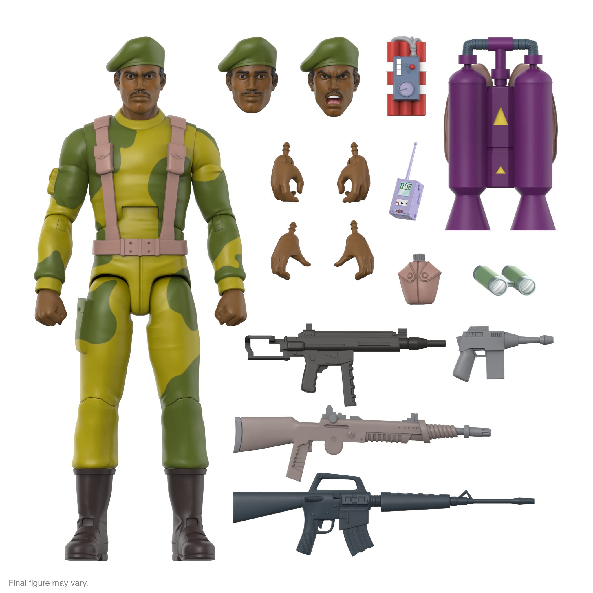 Figura De Acción Super7 Ultimates! G.i. Joe Stalker De 18 Cm Con Accesorios - Venta Internacional.