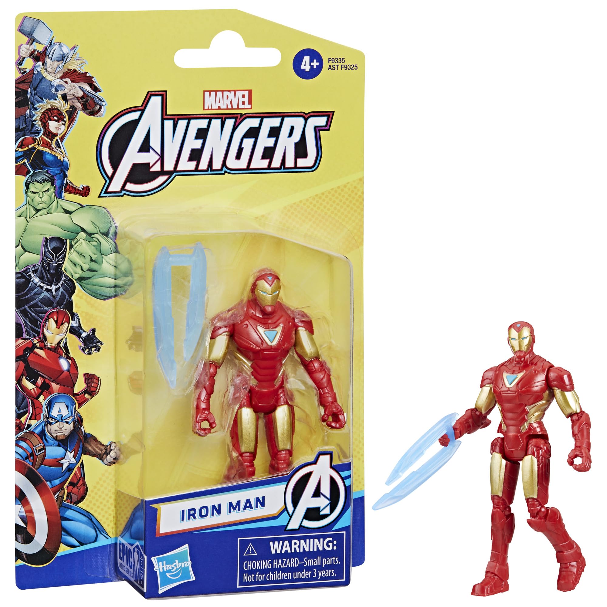 Foto 4 pulgar | Figura De Acción Marvel Epic Hero Series Iron Man 10 Cm - Venta Internacional.