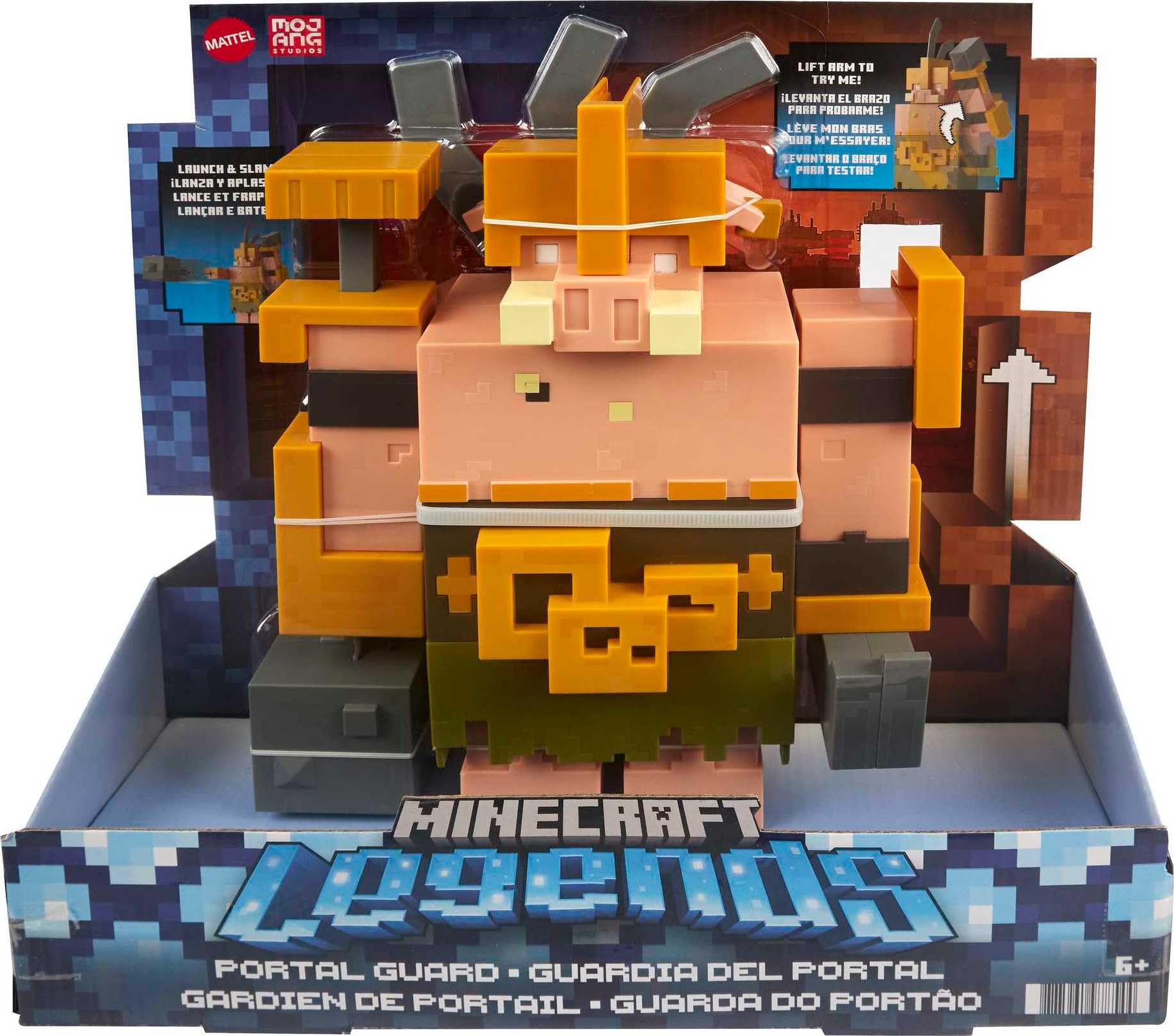 Foto 7 pulgar | Figura De Acción Mattel Minecraft Legends Portal Guard De Más De 6 Años - Venta Internacional.