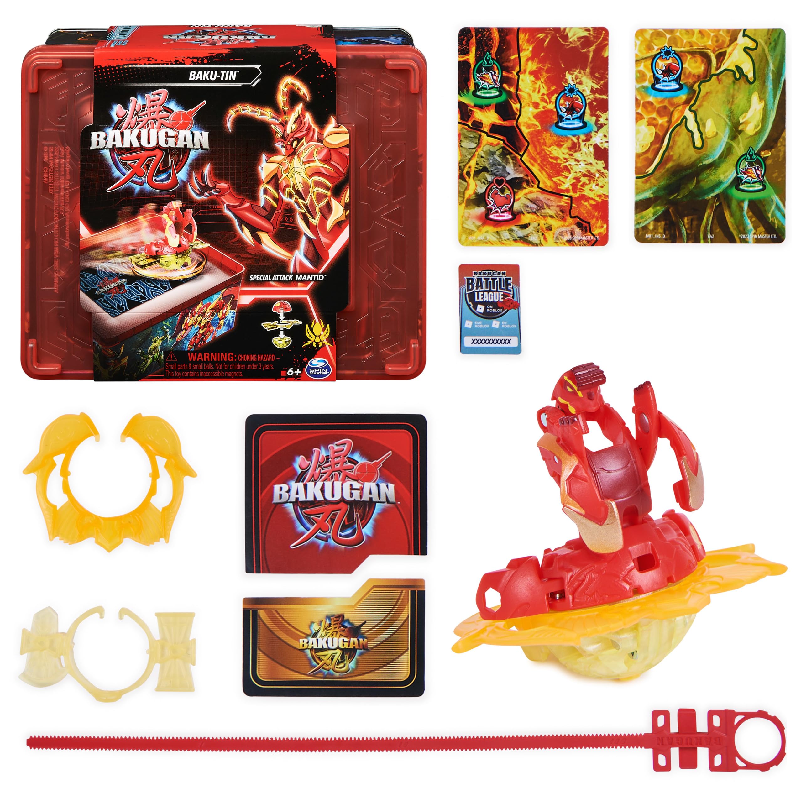 Foto 2 pulgar | Juguete Bakugan Baku-tin Con Mantis De Ataque Especial, Almacenamiento Durante Más De 6 Años - Venta Internacional.