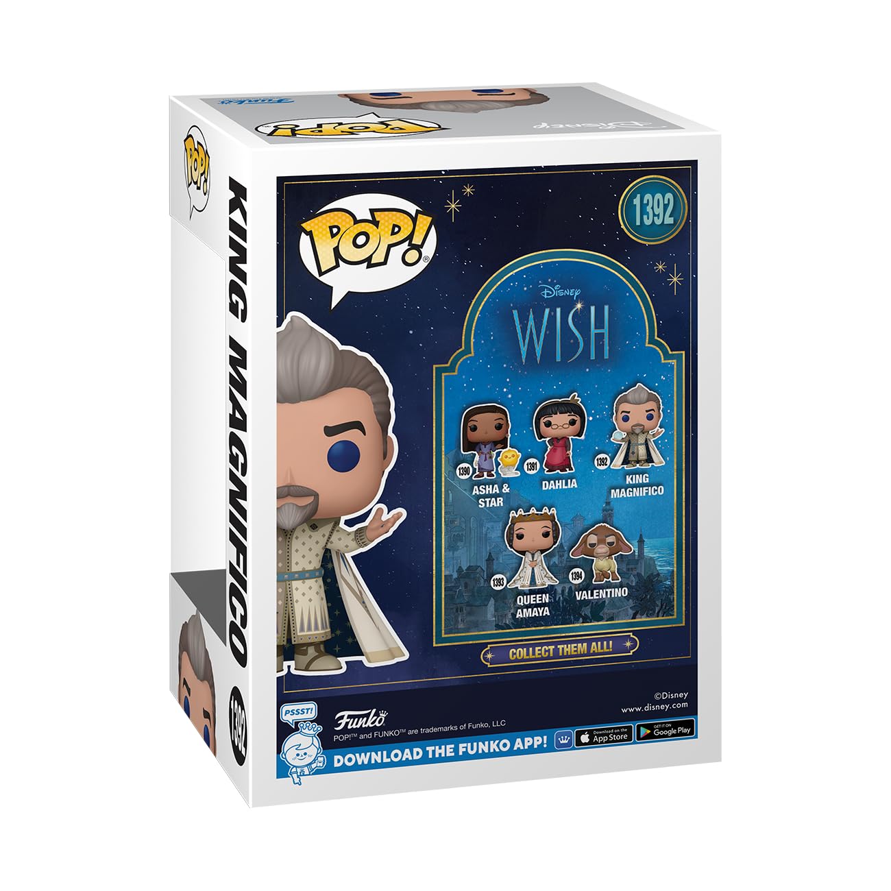 Foto 4 pulgar | Figura Funko Pop! Disney Wish King Magnifico, 11 Cm, En Vinilo - Venta Internacional.