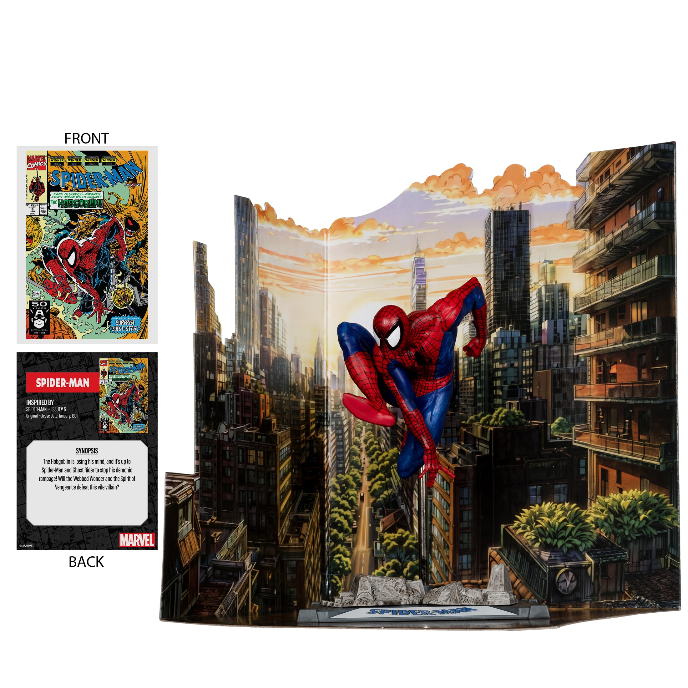 Foto 4 pulgar | Figura De Acción Mcfarlane Toys Marvel Spider-man A Escala 1:10 - Venta Internacional.