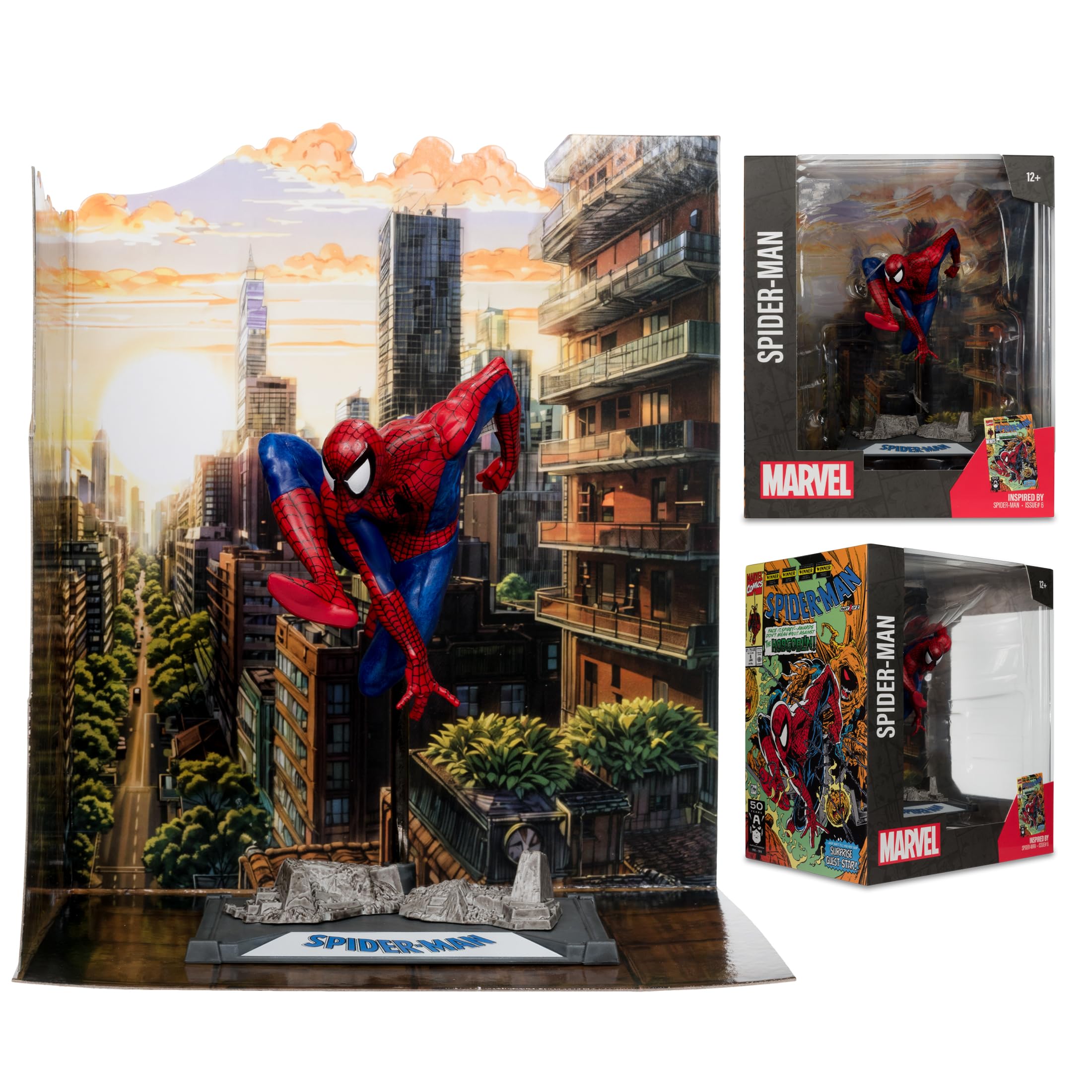 Foto 6 pulgar | Figura De Acción Mcfarlane Toys Marvel Spider-man A Escala 1:10 - Venta Internacional.