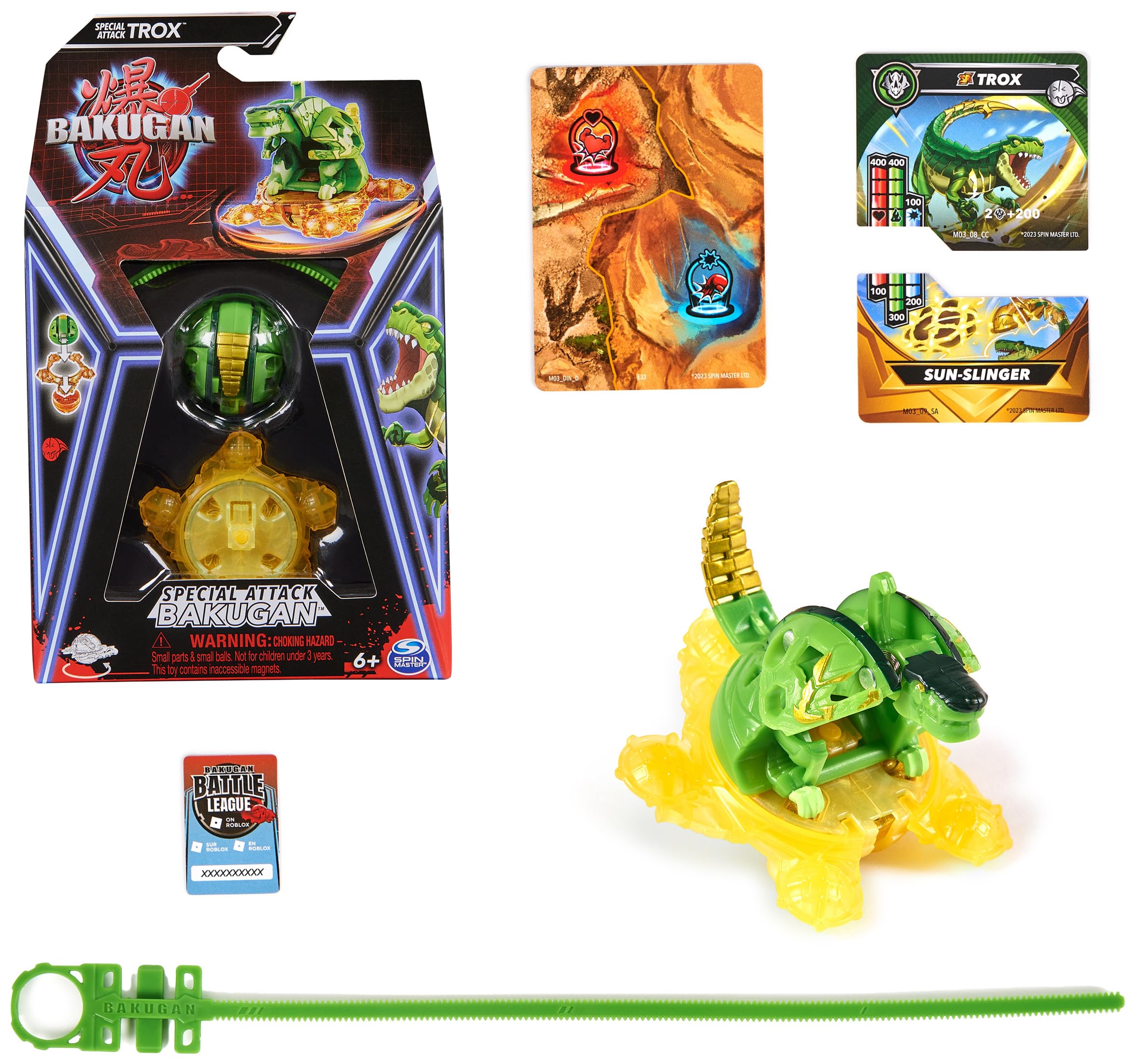 Foto 2 pulgar | Figura De Acción Bakugan Special Attack Trox Con Cartas Coleccionables - Venta Internacional.