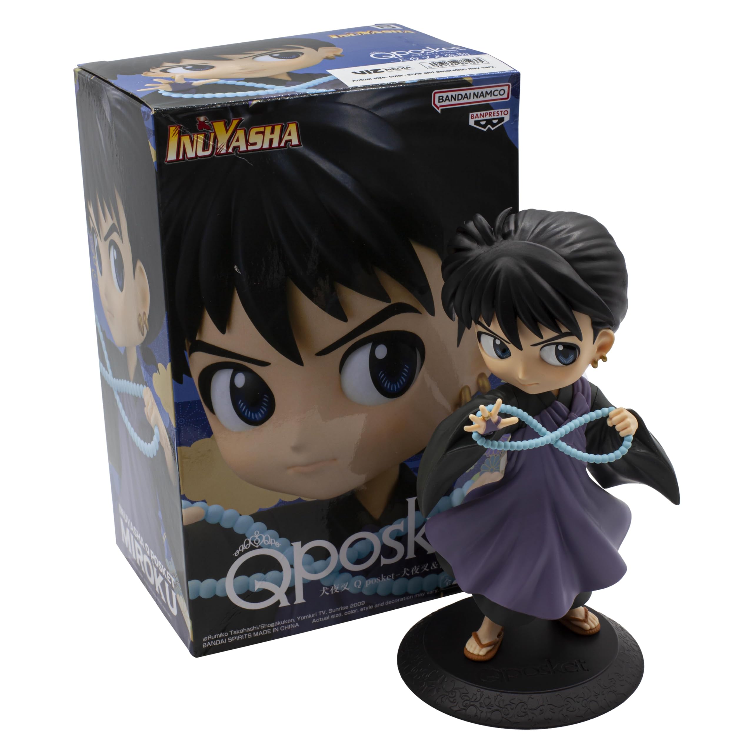 Foto 7 pulgar | Figura Banpresto Inuyasha Miroku (ver. B) Bandai Spirits Q Pocket - Venta Internacional.