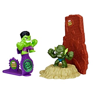 Foto 1 | Toy Playset Marvel Stunt Squad Hulk Contra Abominación - Venta Internacional.
