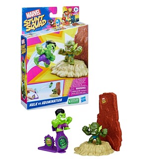 Foto 2 | Toy Playset Marvel Stunt Squad Hulk Contra Abominación - Venta Internacional.