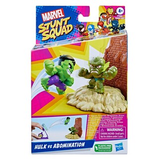 Foto 3 | Toy Playset Marvel Stunt Squad Hulk Contra Abominación - Venta Internacional.